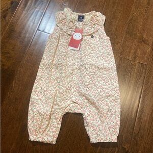 Korean brand Allo&lugh baby girl floral 9M bubble NWT